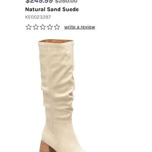 Natural Sand Suede Women's Boots